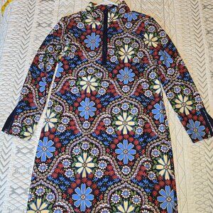 Jude Connally Anna Jude Floral Print Stretch Knit Felicity Dress Size Med